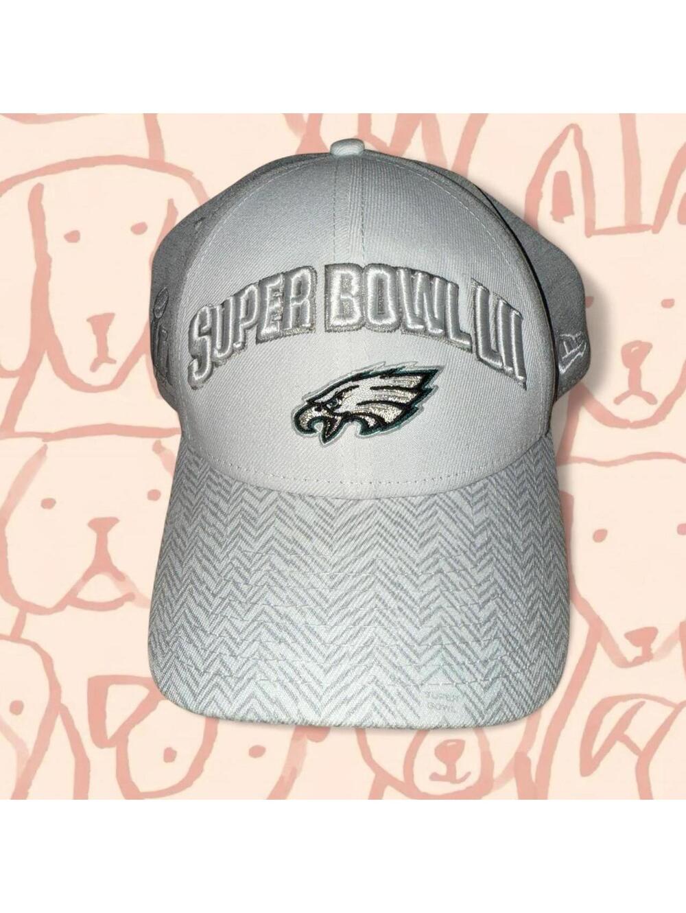 Grey and white New Era 59Fifty fitted cap #NFL #SuperBowlLII